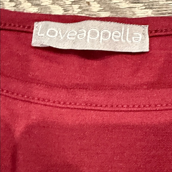 Loveappella Rich Burgundy Midi Dress - Picture 3 of 4